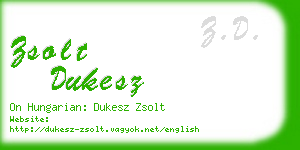 zsolt dukesz business card